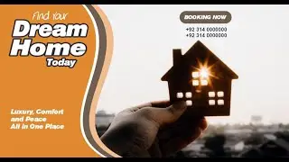 How to Design Housing Banner in CorelDRAW | Real Estate Poster Tutorial