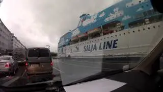 parking of Silja Line Galaxy in Stockholm