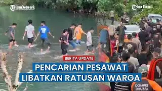 Ratusan Warga Pangkep Bahu-Membahu Bantu Basarnas Cari Pesawat yang Hilang Kontak