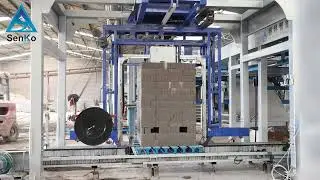 Automatic brick block stacking machine