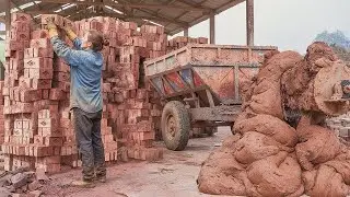 How Thousands of Bricks Are Made Daily | Factory Process Revealed