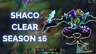 NEW Shaco Jungle Clear - Season 16 Fastest Clear!