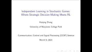 Independent Learning in Stochastic Games