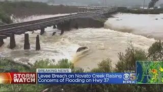 Authorities Warn Of Potential Flooding After Novato Levee Breach