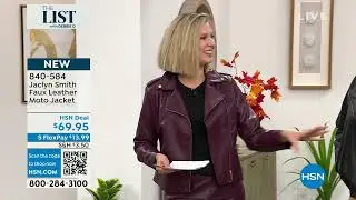 Jaclyn Smith Faux Leather Moto Jacket
