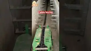 Laying cables in the cable trench.#cablelaying #foryou #new #Skills