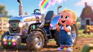 Boom Boom Farm Tractor 🚜 | Fun Farm Song for Kids | Sing Along Action