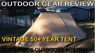 SportBerger Trapezheck TRI Vintage Canvas Tent Part 1 - Geoterrics Outdoors Australia Gear Review