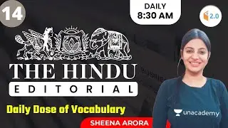 8:30 PM - Daily dose of Vocabulary | By Sheena Arora | For All Competitive Exams | Day 14