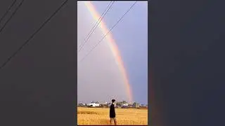 🌈 + ✈️ RAINBOW + AEROPLANE 🌈✈️ #shorts #viral #youtube