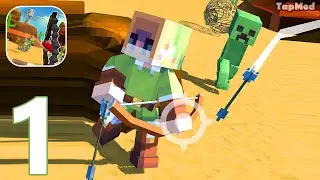 Craft Blocky Archer - Gameplay Walkthrough Part 1 Tutorial Archer Blocky Bastion (Android,iOS)