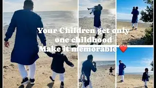 Time spent playing with a child is never wasted❤️#dadandson#beachvibes#trendingvideo @Nafih-vlogs