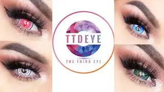 New TTDEYE Halloween  cosplay contact lenses review Lizard green, Whit, Libra , Demon Slayer Muzan