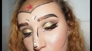 Wonder Woman Comic Book Makeup Tutorial | Paolaawesome!