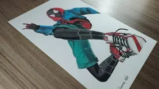 Spider-Man Miles Morales Drawing | Spider-Man | Colour Drawing