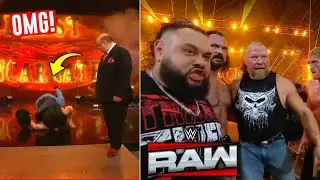 Brock Lesnar DESTROYS Roman Reigns Team In Monday Night Raw| WWE Raw Highlights Brock Lesnar