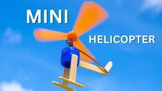 How to Make a DIY Helicopter at Home | Popsicle Sticks & Bottle Cap Helicopter