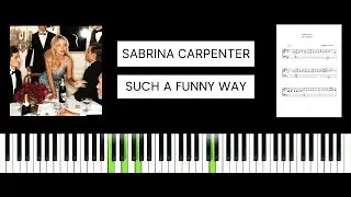 Sabrina Carpenter - Such A Funny Way (BEST PIANO TUTORIAL & COVER)