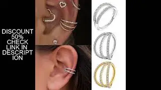 1PCS G23 Titanium Conch Hoop Ring Double Layer Ear Piercing Jewelry Hinged Clicker Rook Tragus Carti