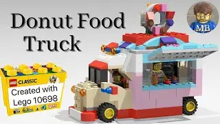 Building a Donut Food Truck using LEGO&reg; Classic 10698 - DIY instruction ideas