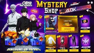 Free Fire Jujutsu Kaisen Mystery Shop Event🤯💥| Ob52 Update Free Rewards | Free Fire new event