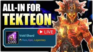 2000 Void Shards LIVE! +4 Tekteon or BUST! Most We Have EVER PULLED!  2x & 10x LIVE #rsl