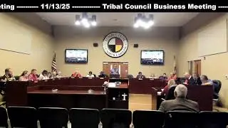 Tribal Council Business Meeting - 11/12/25