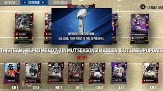 THIS TEAM HELPED ME GO 7-2 IN MUT SEASONS! MUT 18 LINEUP UPDATE.