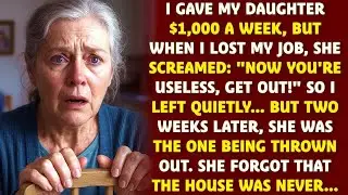 When I lost my job, my daughter yelled, ＂Now you're useless &mdash; get out!＂ But two weeks later, she was