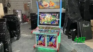 32 Inch 2 Seats Luxury Fish Game Machine Stand Up 2 Players Fish Table Game Machine With IGS Game