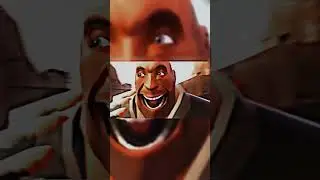 Эдит с пулеметчиком TF2. #tf2 #эдит #игра