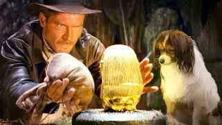 Indiana Jones with a DOG