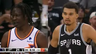 Bol Bol says the refs are d riding Victor Wembanyama after foul call 😂