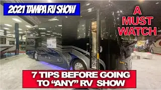7 TIPS To Know Before Going To RV Show. 2021 Tampa RV Show Review