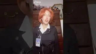Jessica Felice 3: X-Files Scully Character #Cosplay Fantasy Model: Lip Sync: SuperFan Land #Shorts