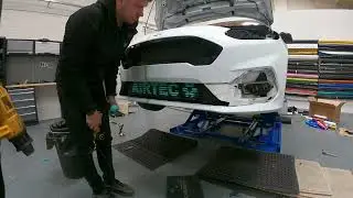 Ford Fiesta ST Front bumper wrap refreshed.