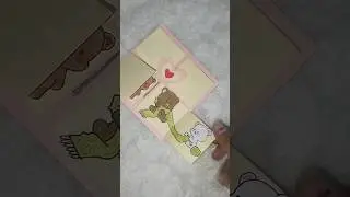 cute diy gift 🎁 card#easy #diy #artandcraft #love #shorts #shortsvideo