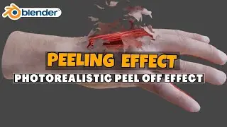 Blender : Easy Peel Effects | Photorealistic Peel Off Effect in Blender