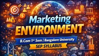 Marketing Environment | Modern Marketing | B.Com 1st Sem | Bangalore University | SEP Syllabus