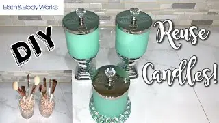 HOW TO REPURPOSE CANDLES | BATH AND BODY WORKS | HOW TO CLEAN CANDLES | DIY