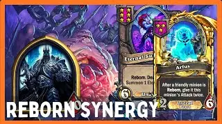ARFUS UNDEAD REBORN SYNERGY IS ILLEGAL! - Lich King [Hearthstone Battlegrounds]