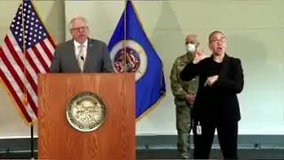 #Minnesota Governor #TimWalz called for calm after a night of violent protests