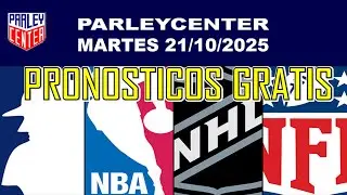 PRONOSTICOS  MLB, NHL Y NBA  PARA HOY LOGROS MARTES 21/10/2025 🔥PARLEY GRATIS🔥