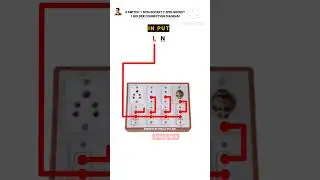 How To Connect 4 Switch 1 5pin Socket 2 2pin Socket 1 Holder Connection #electric #wiring #shorts