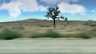 Green Screen Background - Driving in the Desert