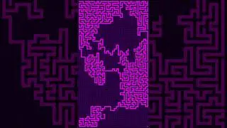 Maze Solving Algorithms - BFS  #calm #pixelartrelax #relaxing #animation #visualcalm #viralvideo