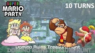 Super Mario Party - Power Princesses Vs Stealth Animals in Domino Ruins Treasure Hunt