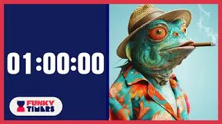1 Hour Funny Marine life Countdown Timer with Music | Ocean Life Lofi Hip Hop Soundtrack