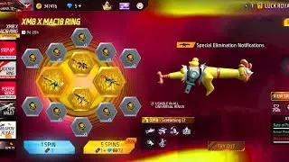 One spin Trick new Universal ring event free fire Max || free fire next Universal ring event