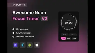 FlutterFlow Focus Timer Widget 🔥⏳ #flutterflow #timer #widget